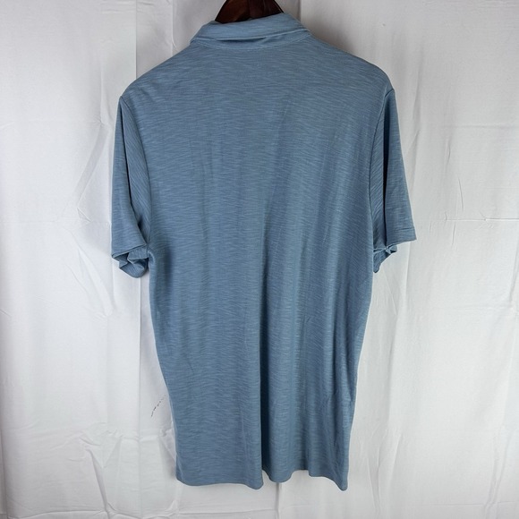 Free Fly Shirt Mens Size Large Blue Short Sleeve Polo Bamboo Blend Pocket - Picture 11 of 12